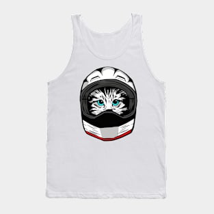 funny cat – Icecat the cat driver Tank Top